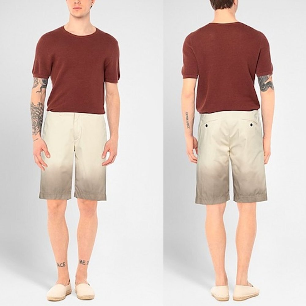 NWT New $136 Molo Eleven Beige Cotton Shorts Size L